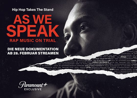 Paramount+ kündigt neue Dokumentation AS WE SPEAK: RAP MUSIC ON TRIAL für den 28. Februar an