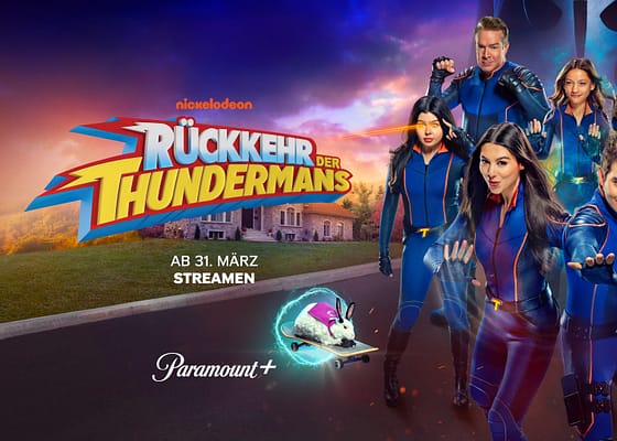 Nickelodeon und Paramount+ künden den Start vom neuen Live-Action Film RÜCKKEHR DER THUNDERMANS für den 31. März an